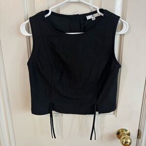 vintage y2k 90s rampage crop top with tie strings
